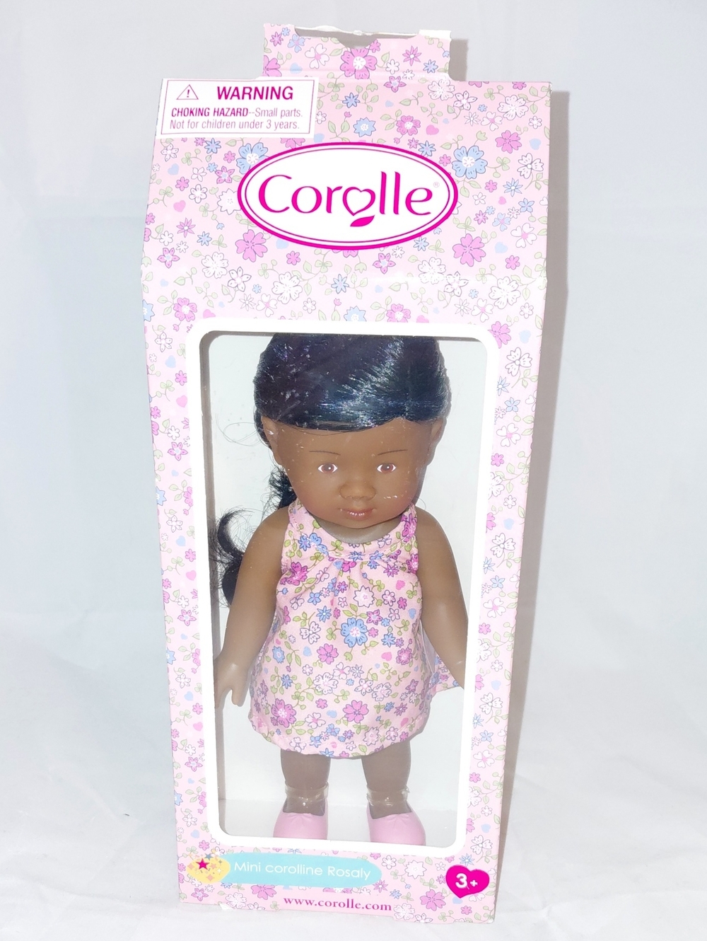 Mini Doll Rosaly in Pink Floral Dress